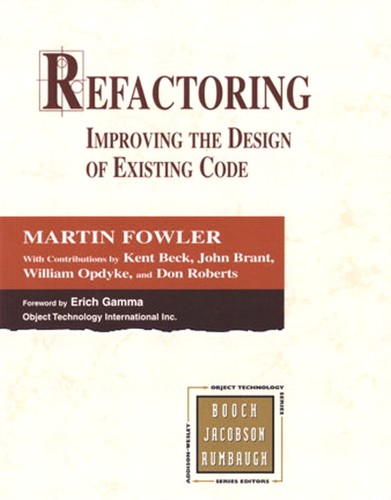 Cover of Refactoring by Martin Fowler
