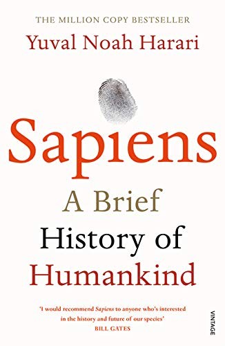 Cover of Sapiens: A Brief History of Humankind by Yuval Noah Harari